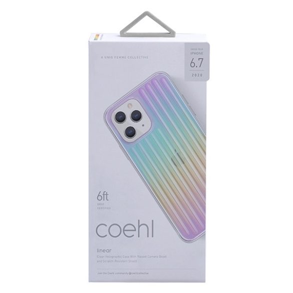 UNIQ Coehl Linear tok iPhone 12 Pro Max - többszínű