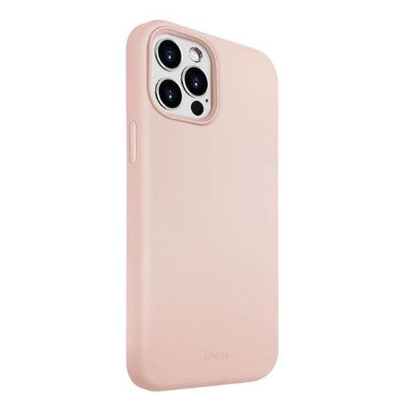 UNIQ Tok Lino Hue iPhone 12 Pro Max 6,7" rózsaszín antimikrobiális tok