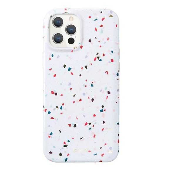 UNIQ Tok Coehl Terrazzo iPhone 12/12 Pro 6,1" fehér tok