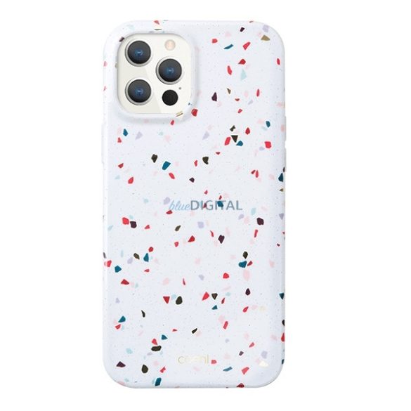 UNIQ Coehl Terrazzo tok iPhone 12 Pro Max - fehér
