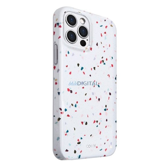 UNIQ Coehl Terrazzo tok iPhone 12 Pro Max - fehér