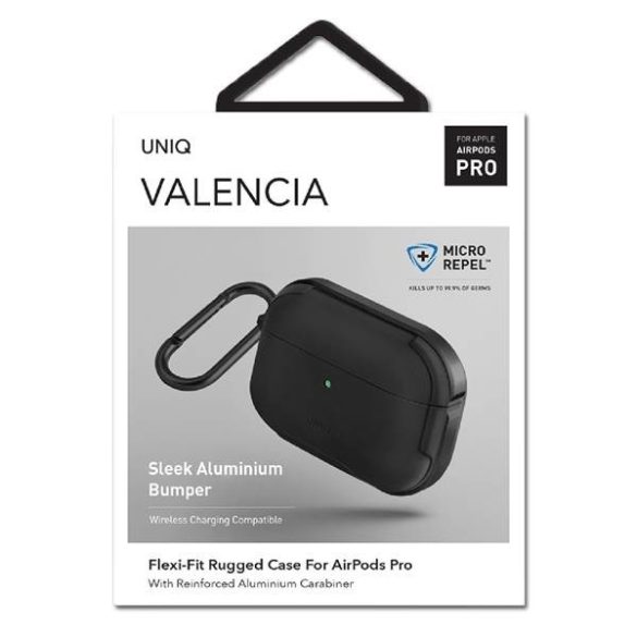 UNIQ Tok Valencia AirPods Pro fekete antimikrobiális