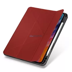   UNIQ Tok Transforma Rigor iPad Air 10,9 (2020) korall piros antimikrobiális tok
