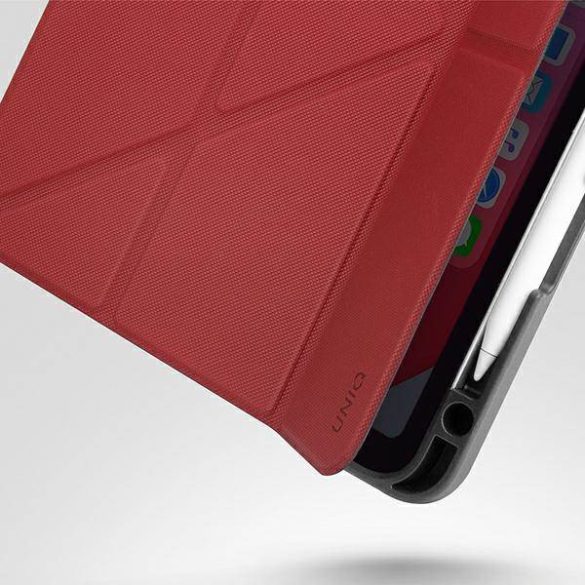 UNIQ Tok Transforma Rigor iPad Air 10,9 (2020) korall piros antimikrobiális tok