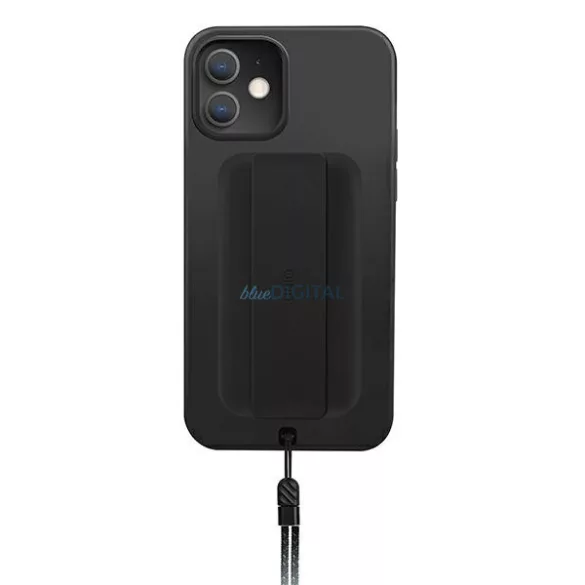 UNIQ Tok Heldro iPhone 12 mini 5,4" fekete antimikrobiális tok