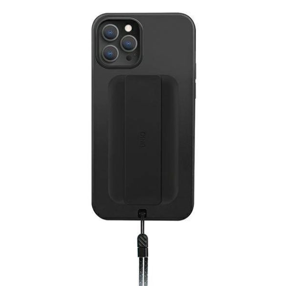 UNIQ Tok Heldro iPhone 12 Pro Max 6,7" fekete antimikrobiális tok
