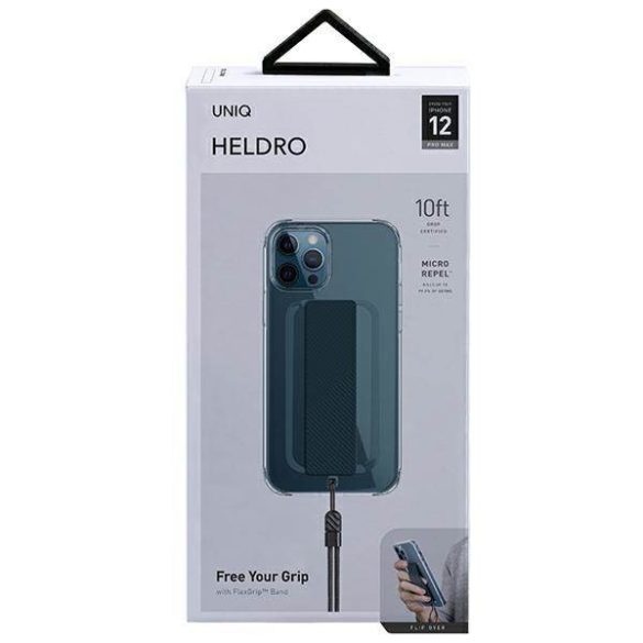 UNIQ Tok Heldro iPhone 12 Pro Max 6,7" kék antimikrobiális tok