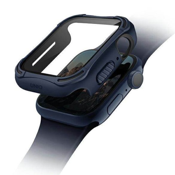 UNIQ Tok Torres Apple Watch Series 4/5/6/SE 40mm. védőfólia kék kerettel