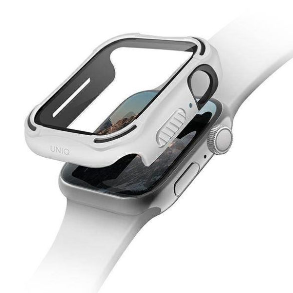 UNIQ Tok Torres Apple Watch Series 4/5/6/SE 40mm. védőfólia fehér kerettel