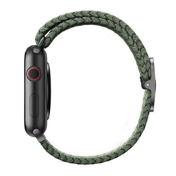 UNIQ óraszíj Aspen Apple Watch 40/38/41mm Series 1/2/3/4/4/5/6/7/8/9/SE/SE2 fonott ciprus zöld