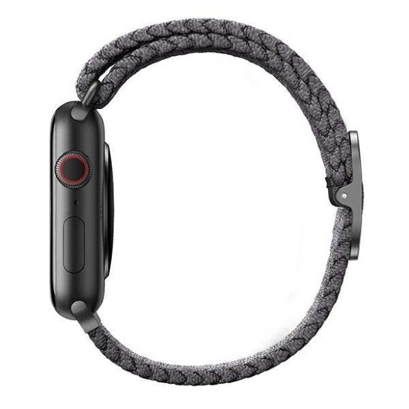 UNIQ óraszíj Aspen Apple Watch 40/38/41mm Series 1/2/3/4/4/5/6/7/8/9/SE/SE2 fonott gránit szürke