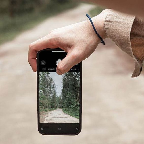 UNIQ Tok Heldro iPhone 12/12 Pro 6,1" kék terepmintás antimikrobiális tok
