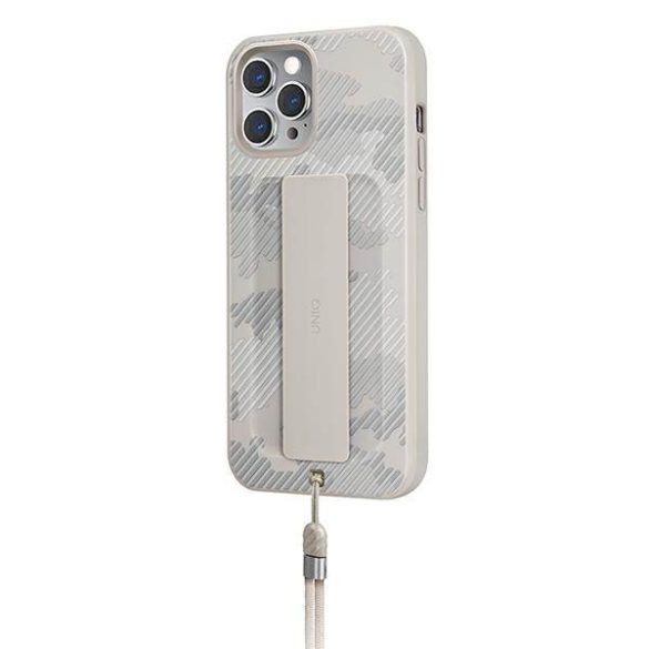 UNIQ Tok Heldro iPhone 12 Pro Max 6,7" bézs/elefántcsont színű antimikrobiális tok