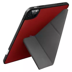   UNIQ Tok Transforma iPad Pro 11" (2021) antimikrobiális korall piros tok
