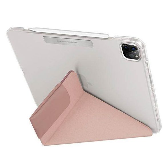 UNIQ Tok Camden iPad Pro 11" (2021) rózsaszín antimikrobiális tok