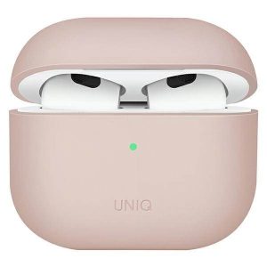 UNIQ Tok Lino AirPods 3 gen. szilikon pirosas rózsaszín tok