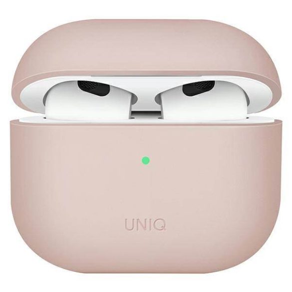 UNIQ Tok Lino AirPods 3 gen. szilikon pirosas rózsaszín tok