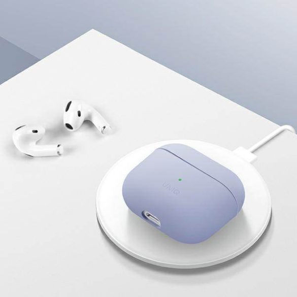 UNIQ Tok Lino AirPods 3 gen. szilikon pirosas rózsaszín tok