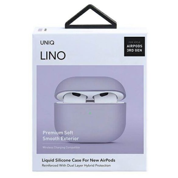 UNIQ Tok Lino AirPods 3 gen. szilikon levendula tok