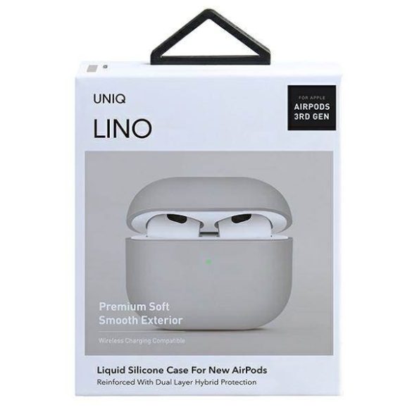 UNIQ Tok Lino AirPods 3 gen. szilikon bézs tok