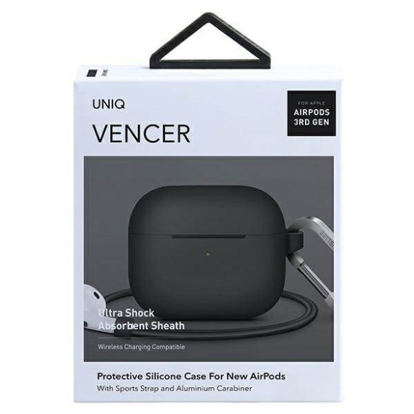 UNIQ Tok Vencer AirPods 3 gen. szilikon sötétszürke tok