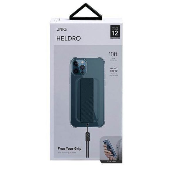 UNIQ Tok Heldro iPhone 12 Pro Max 6,7" átlátszó antimikrobiális tok