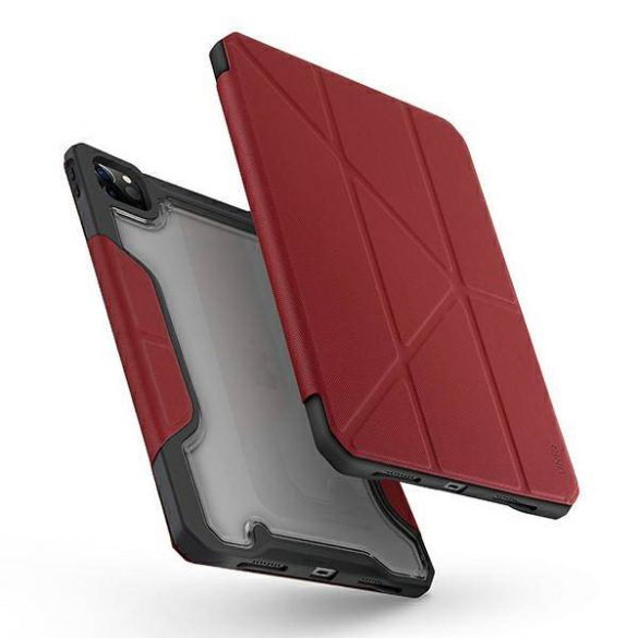UNIQ Tok Trexa Trexa iPad Pro 11" 2021/2020 antimikrobiális piros tok