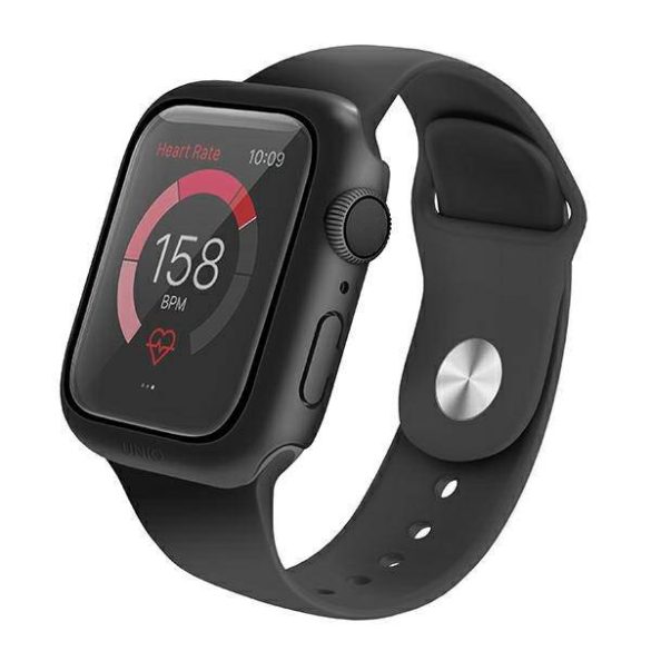 UNIQ Tok Nautic Apple Watch Series 4/5/6/SE 40 mm védőfólia fekete kerettel