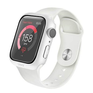 UNIQ Tok Nautic Apple Watch Series 4/5/6/SE 40mm védőfólia fehér kerettel