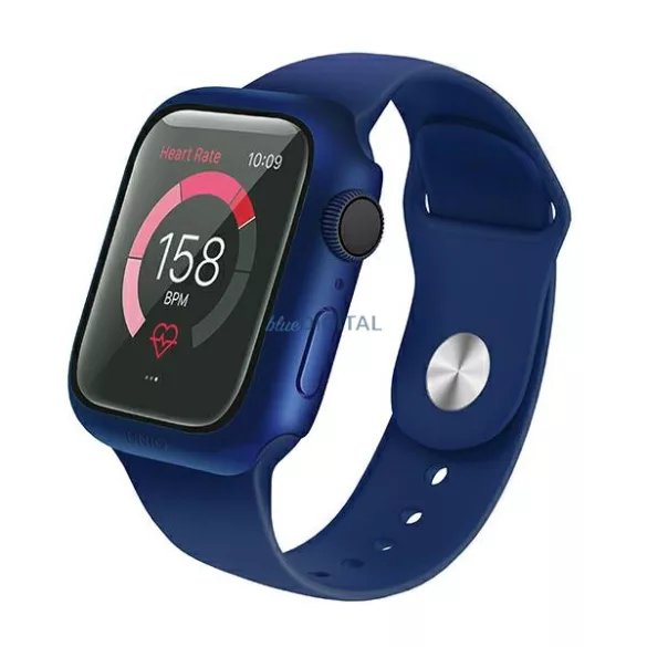 UNIQ Tok Nautic Apple Watch Series 4/5/6/SE 40mm védőfólia kék kerettel
