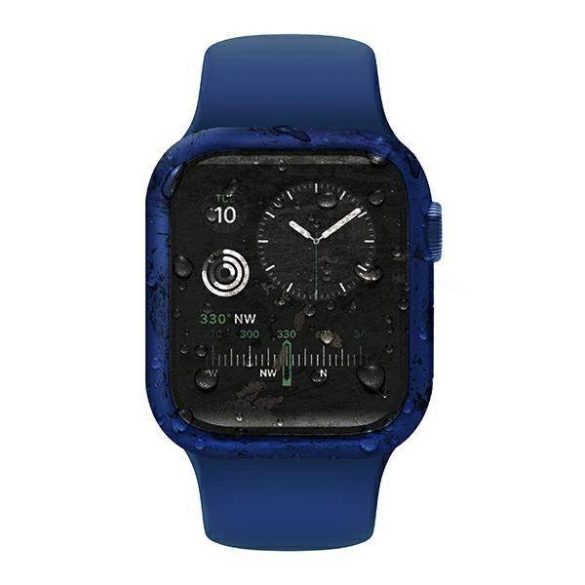 UNIQ Tok Nautic Apple Watch Series 4/5/6/SE 40mm védőfólia kék kerettel