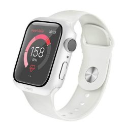   UNIQ Tok Nautic Apple Watch Series 4/5/6/SE 44mm védőfólia fehér kerettel