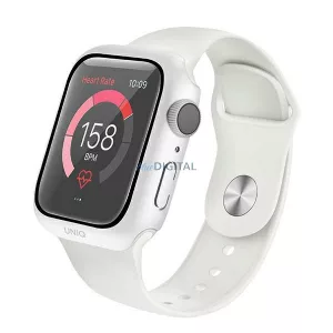 UNIQ Tok Nautic Apple Watch Series 4/5/6/SE 44mm védőfólia fehér kerettel