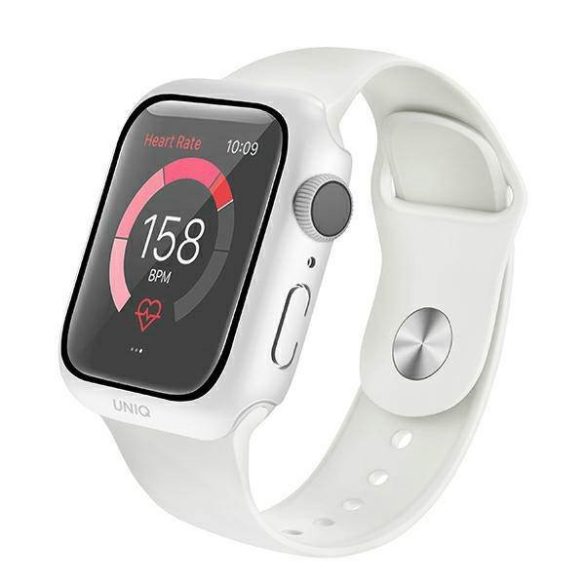 UNIQ Tok Nautic Apple Watch Series 4/5/6/SE 44mm védőfólia fehér kerettel