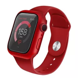   UNIQ Tok Nautic Apple Watch Series 4/5/6/SE 44mm védőfólia piros kerettel