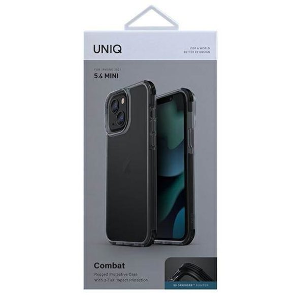 UNIQ Tok Combat iPhone 13 mini 5,4" fekete tok