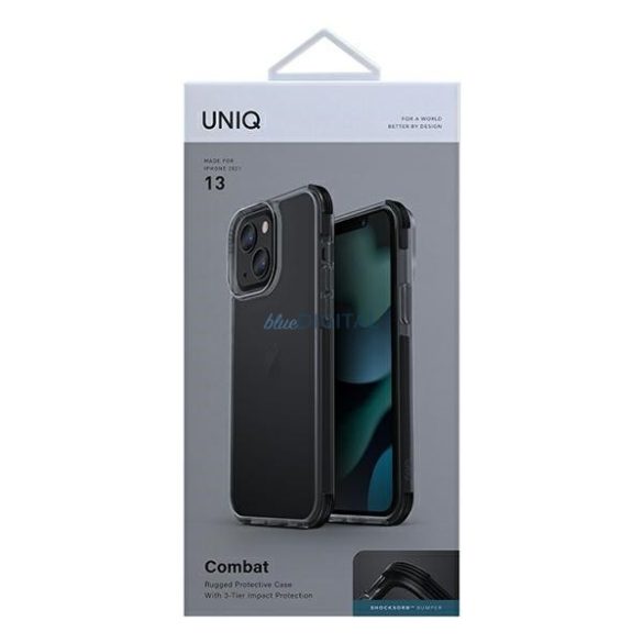 UNIQ Combat Case tok iPhone 13 - fekete