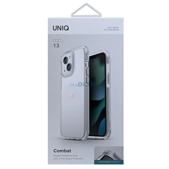 UNIQ Combat Case tok iPhone 13 - átlátszó