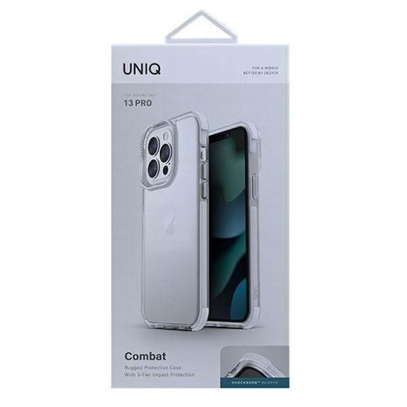 UNIQ Tok Combat iPhone 13 Pro / 13 6,1" fehér tok