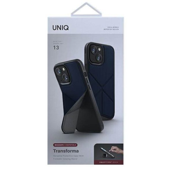 UNIQ etui Transforma iPhone 13 / 14 / 15 6,1" kék MagSafe tok
