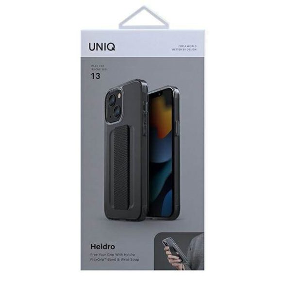 UNIQ etui Heldro iPhone 13 / 14 / 15 6,1" füst tok