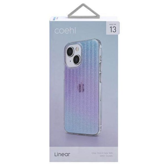 UNIQ etui Coehl Lineáris iPhone 13 / 14 / 15 6,1" csillagpor tok