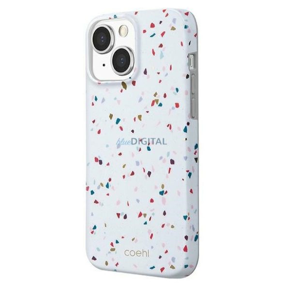UNIQ Coehl Terrazzo tok iPhone 13 - fehér
