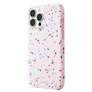 UNIQ Tok Coehl Terrazzo iPhone 13 Pro / 13 6,1" pirosas rózsaszín tok