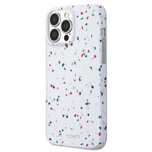 UNIQ Tok Coehl Terrazzo iPhone 13 Pro Max 6,7" fehér tok