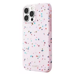   UNIQ Tok Coehl Terrazzo iPhone 13 Pro Max 6,7" pirosas rózsaszín tok