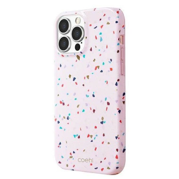 UNIQ Tok Coehl Terrazzo iPhone 13 Pro Max 6,7" pirosas rózsaszín tok