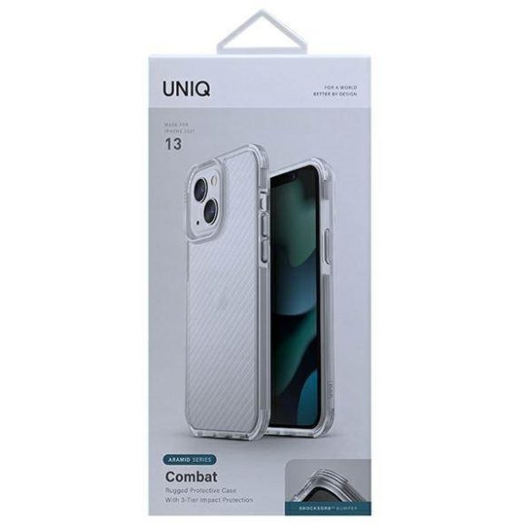 UNIQ etui Combat iPhone 13 / 14 / 15 6,1" szürke tok