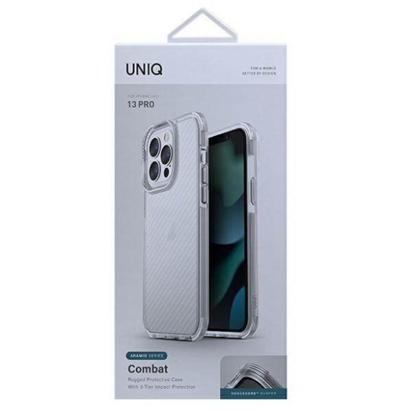 UNIQ Tok Combat iPhone 13 Pro / 13 6,1" szürke tok