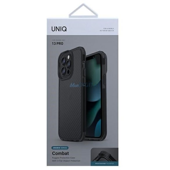 UNIQ Combat Case tok iPhone 13/13 Pro - fekete